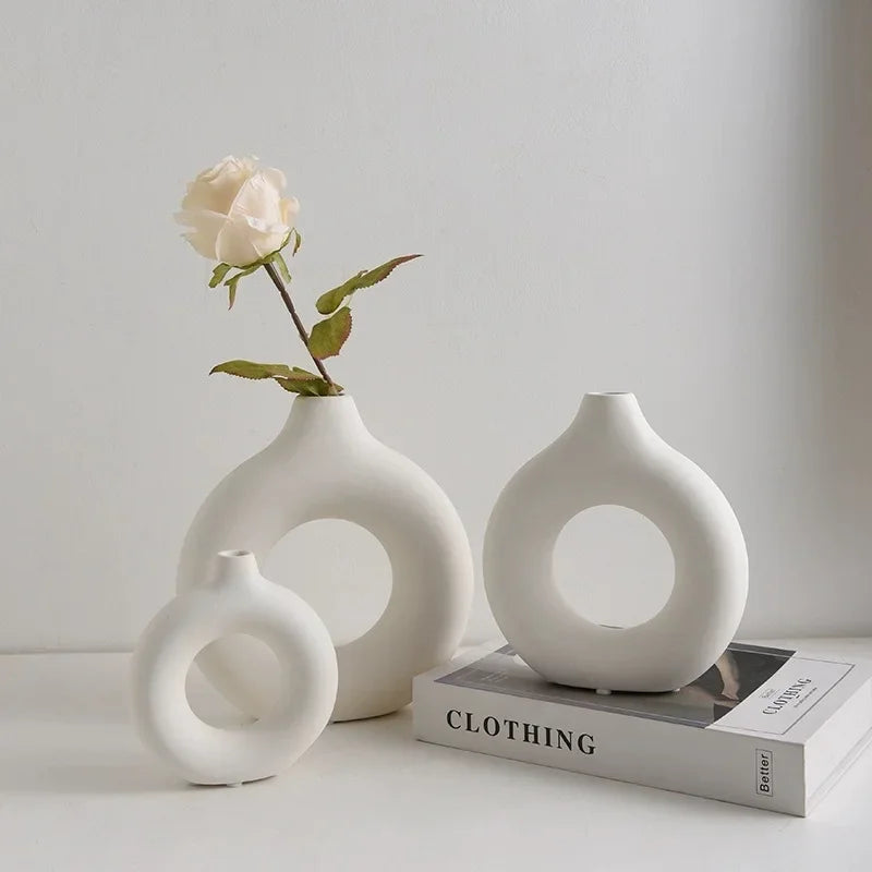 Plastic Vase For Flower Pot Home Living Room Decoration