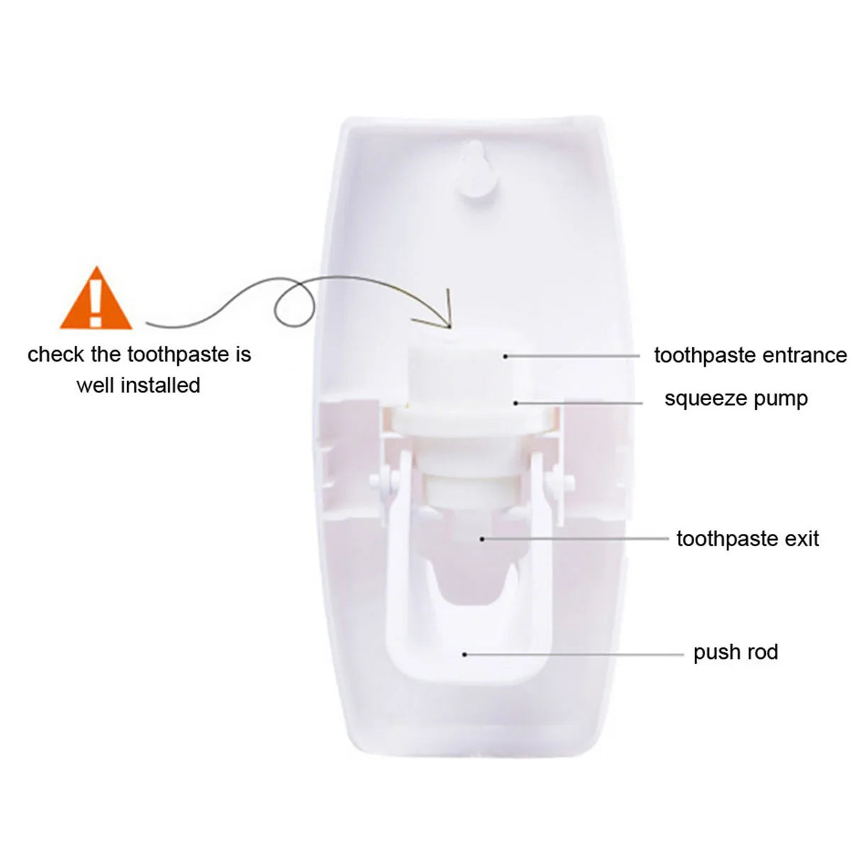 Wall-Mounted Toothbrush Holder & Automatic Toothpaste Dispenser