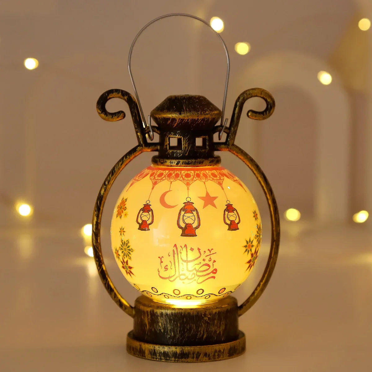 EID Mubarak 2025 LED Lantern Light - Ramadan & Eid Al Adha Decor