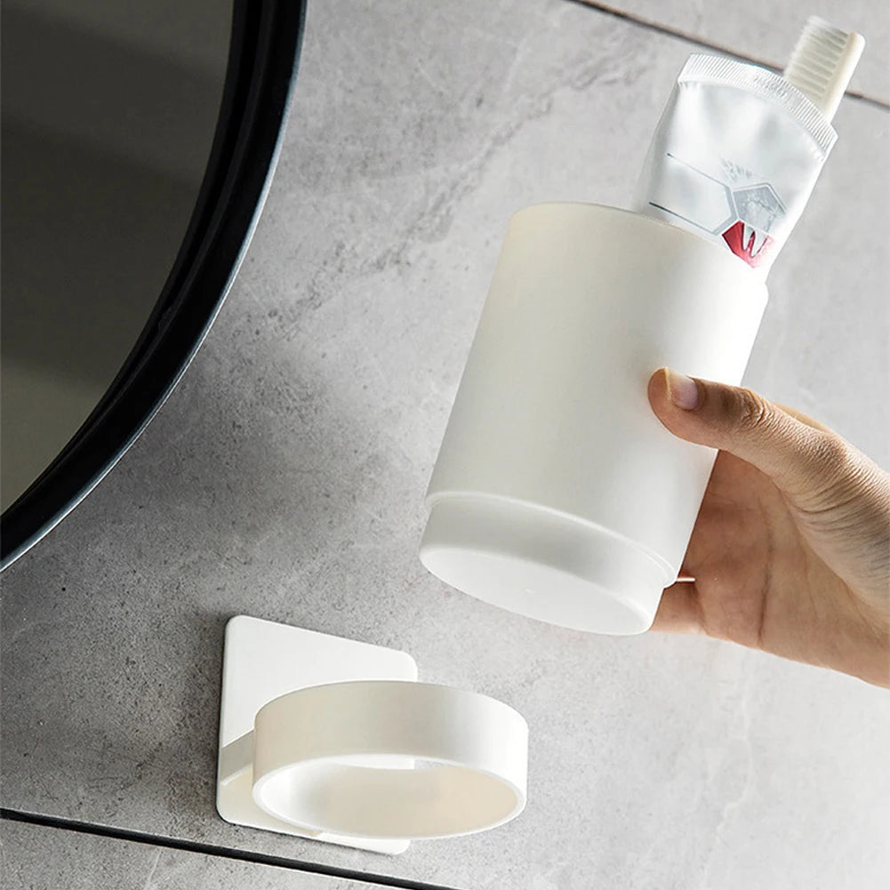 Wall-Mounted Toothbrush Holder for organizing your bathroom.