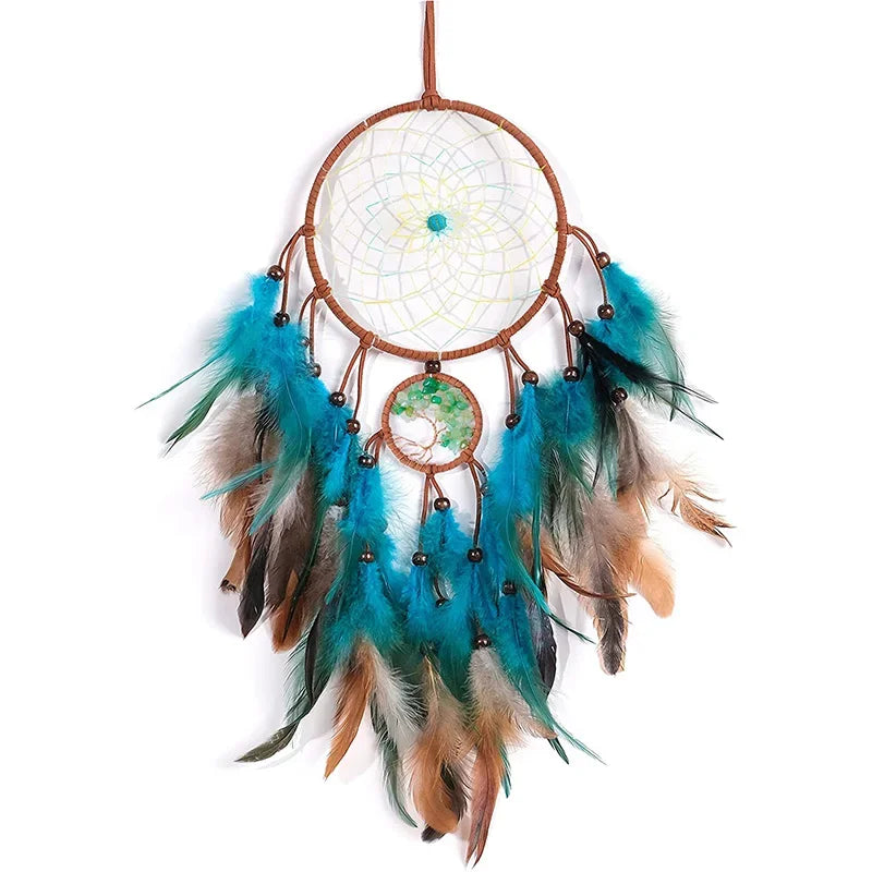 Wall Hanging Dream catchers Gem Crystal Tree Of Life Dream Catcher Home Decoration Room Wind Chimes Ornaments Dream Catchers