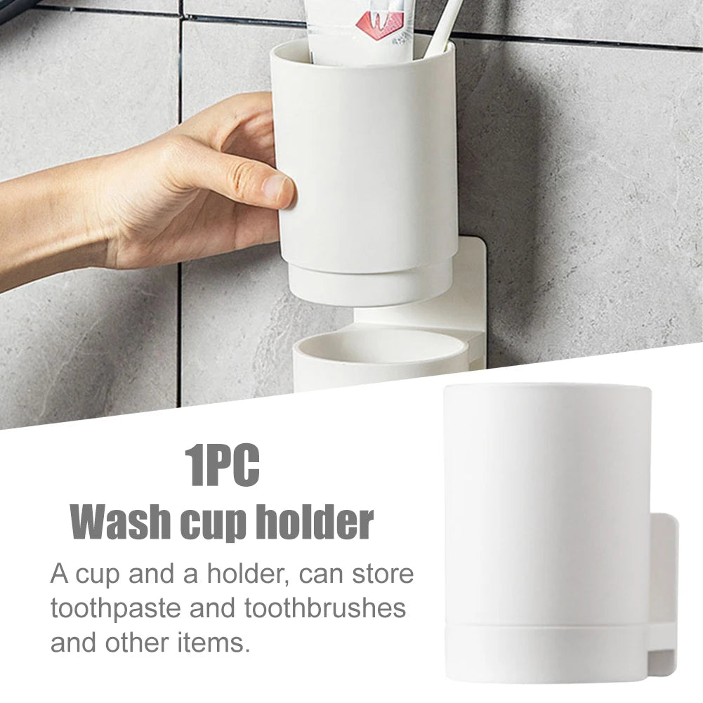 Wall-Mounted Toothbrush Holder for organizing your bathroom.