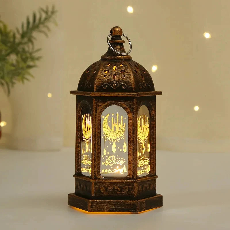 EID Mubarak 2025 LED Lantern Light - Ramadan & Eid Al Adha Decor