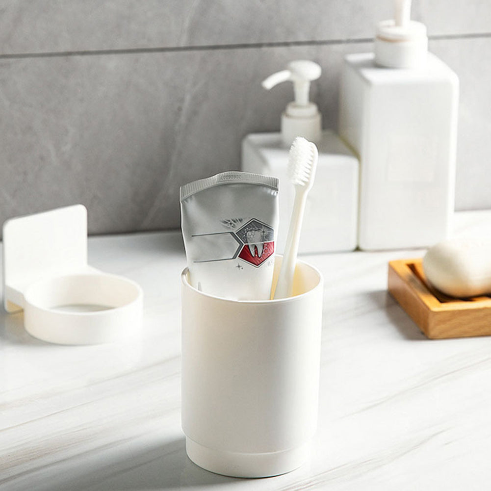 Wall-Mounted Toothbrush Holder for organizing your bathroom.