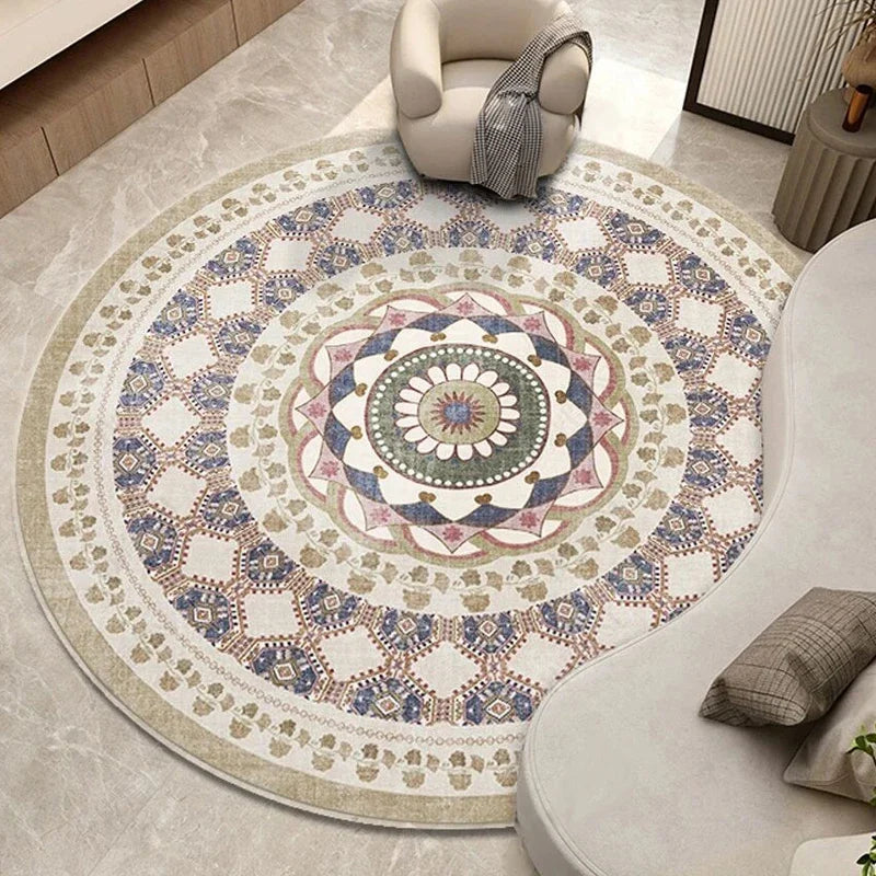 Bohemian Mandala Round Floor Mat