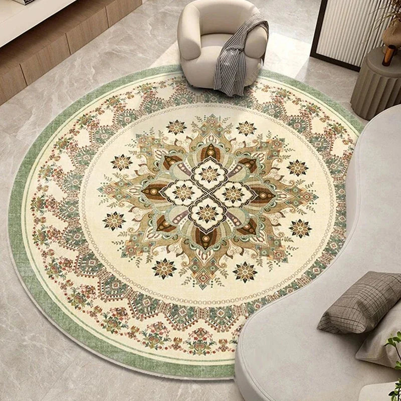 Bohemian Mandala Round Floor Mat