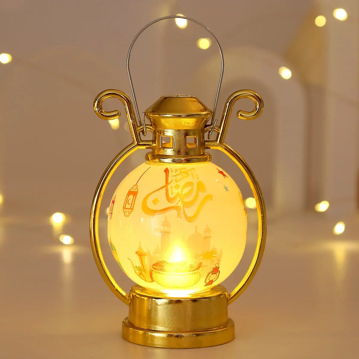 EID Mubarak 2025 LED Lantern Light - Ramadan & Eid Al Adha Decor