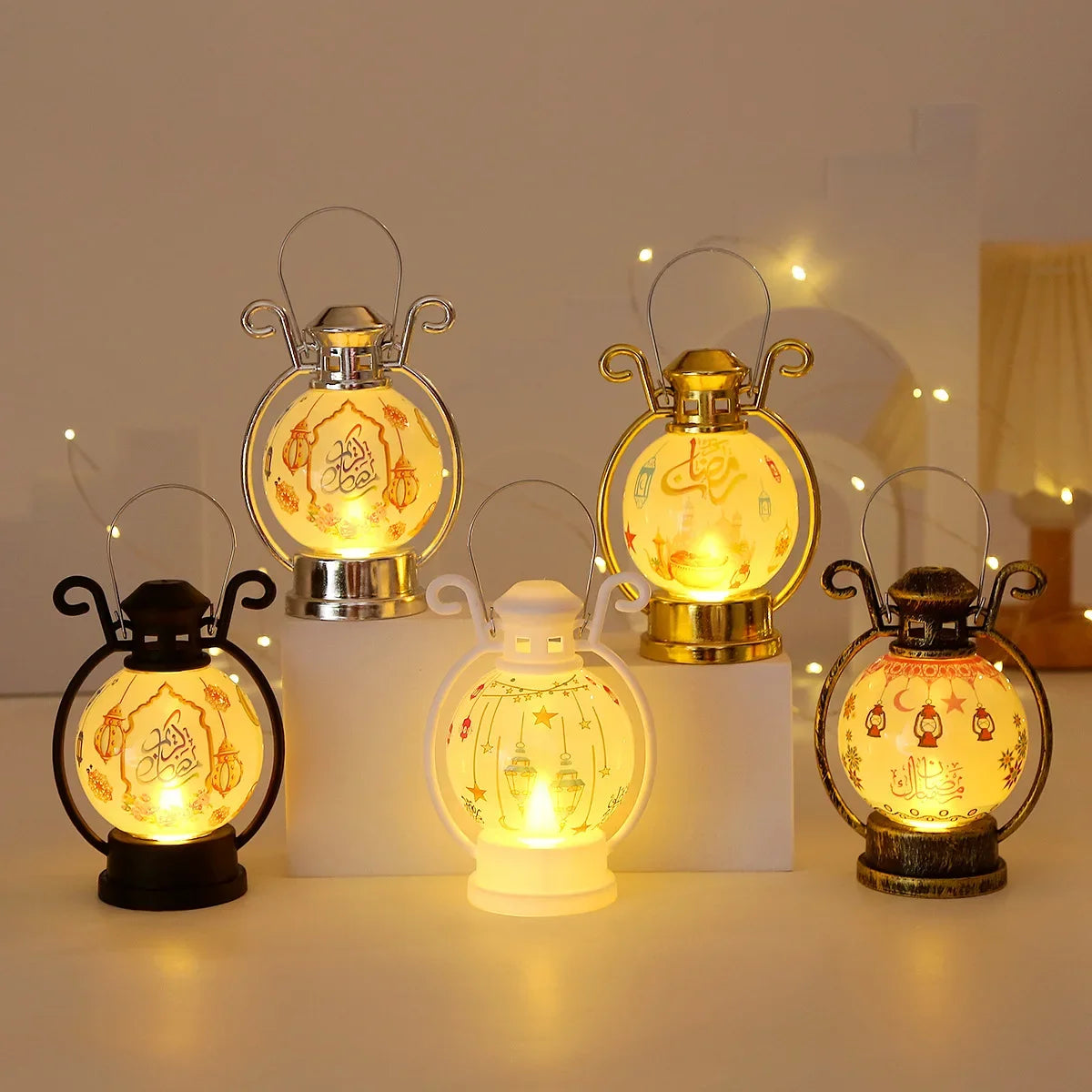 EID Mubarak 2025 LED Lantern Light - Ramadan & Eid Al Adha Decor