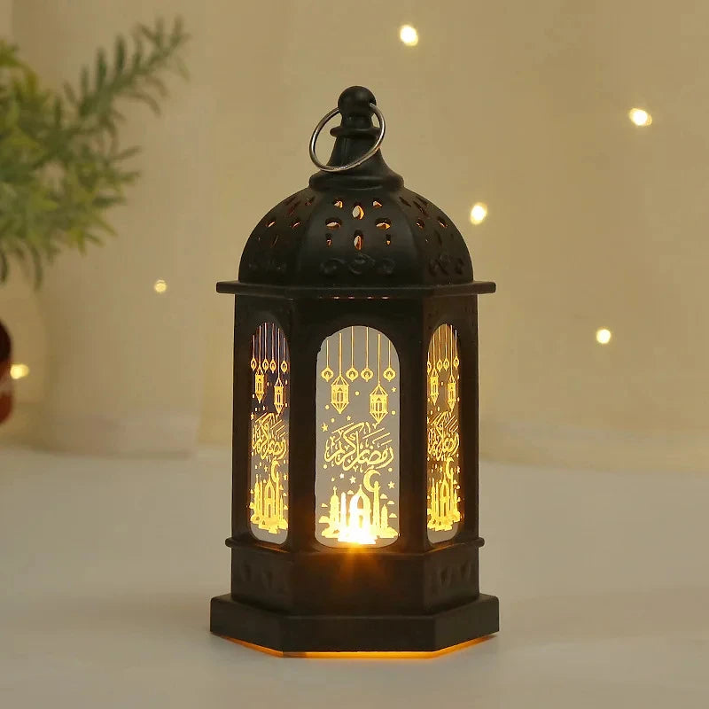 EID Mubarak 2025 LED Lantern Light - Ramadan & Eid Al Adha Decor