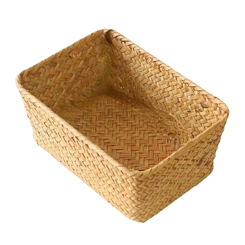 Wicker Rattan Kitchen Storage Basket