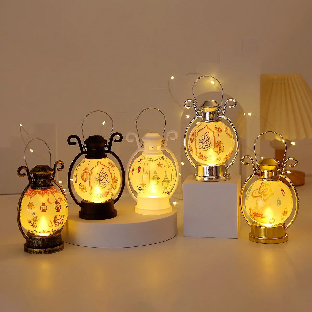 EID Mubarak 2025 LED Lantern Light - Ramadan & Eid Al Adha Decor