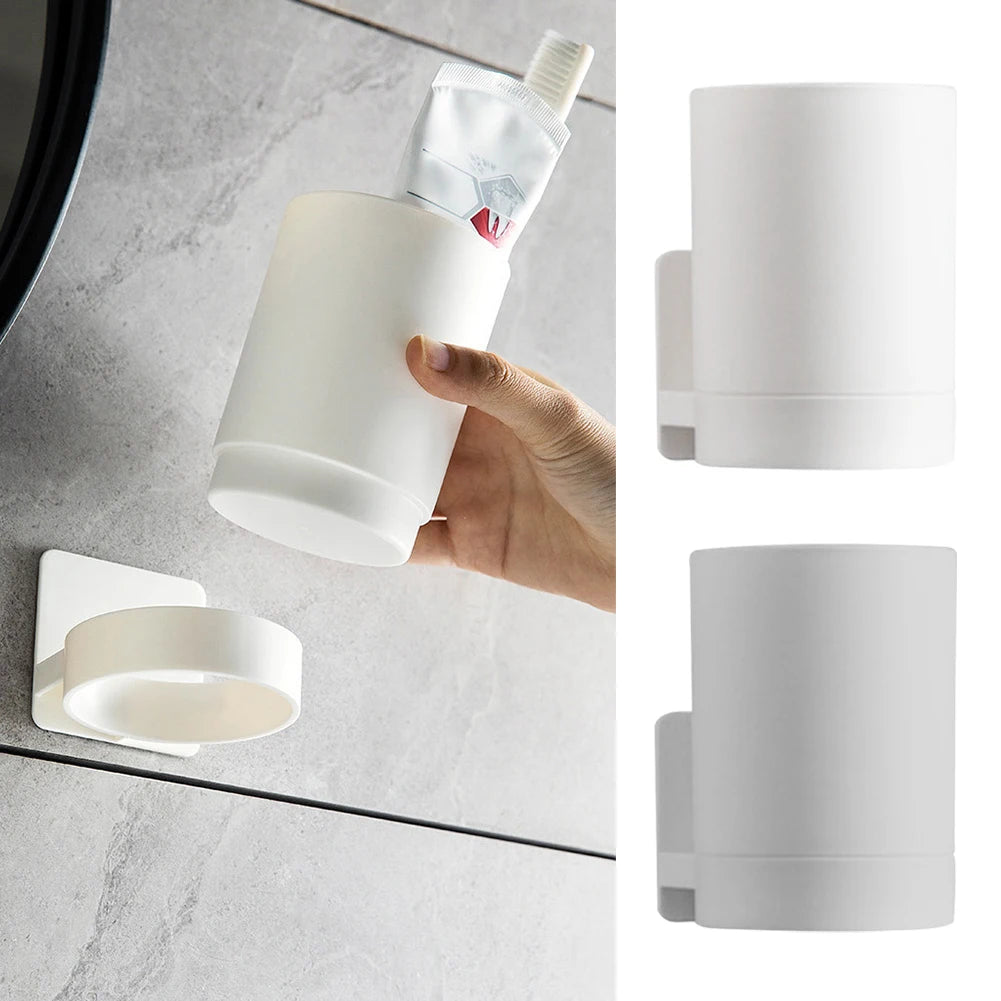 Wall-Mounted Toothbrush Holder for organizing your bathroom.