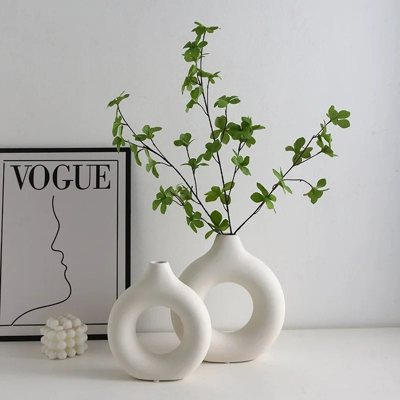 Vase en plastique pour pot de fleurs, décoration de salon pour la maison