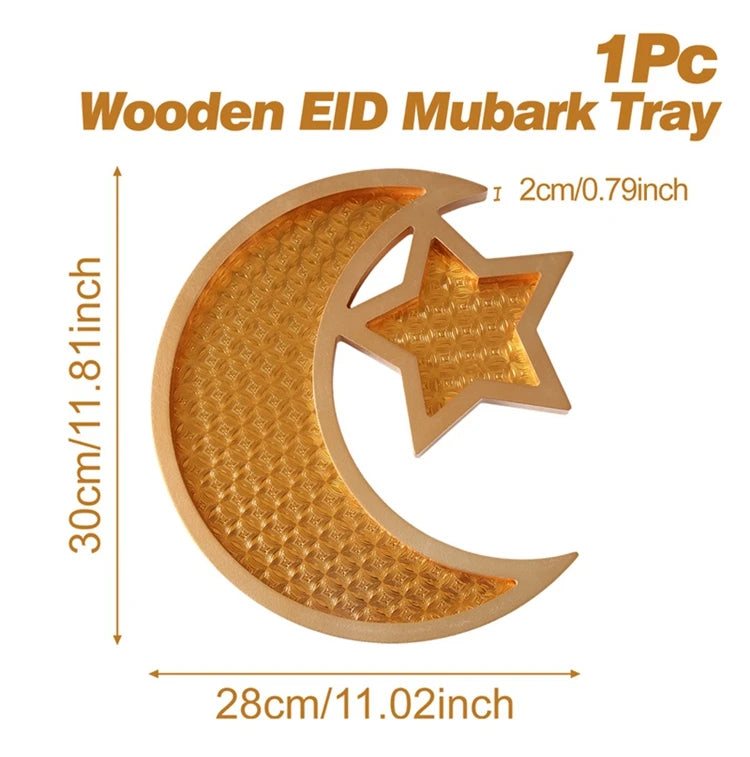 Ramadan Mubarak 2025 Candy Snacks Tray - Ramadan Decor