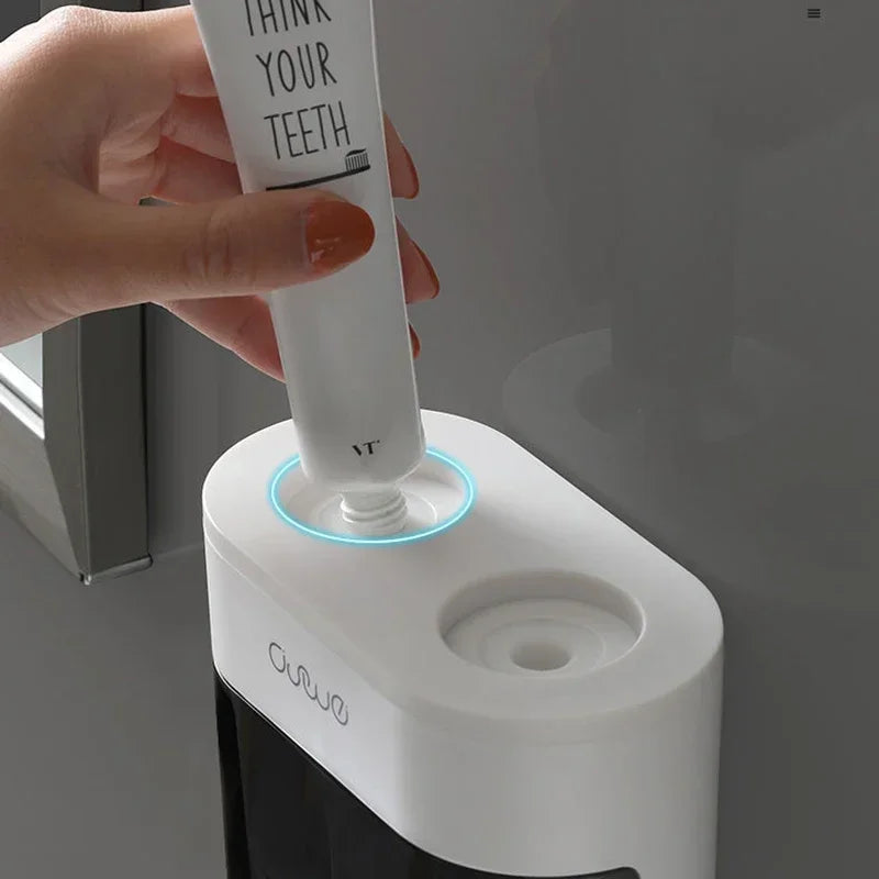 Automatic Wall-Mounted Toothpaste Dispenser & Holder