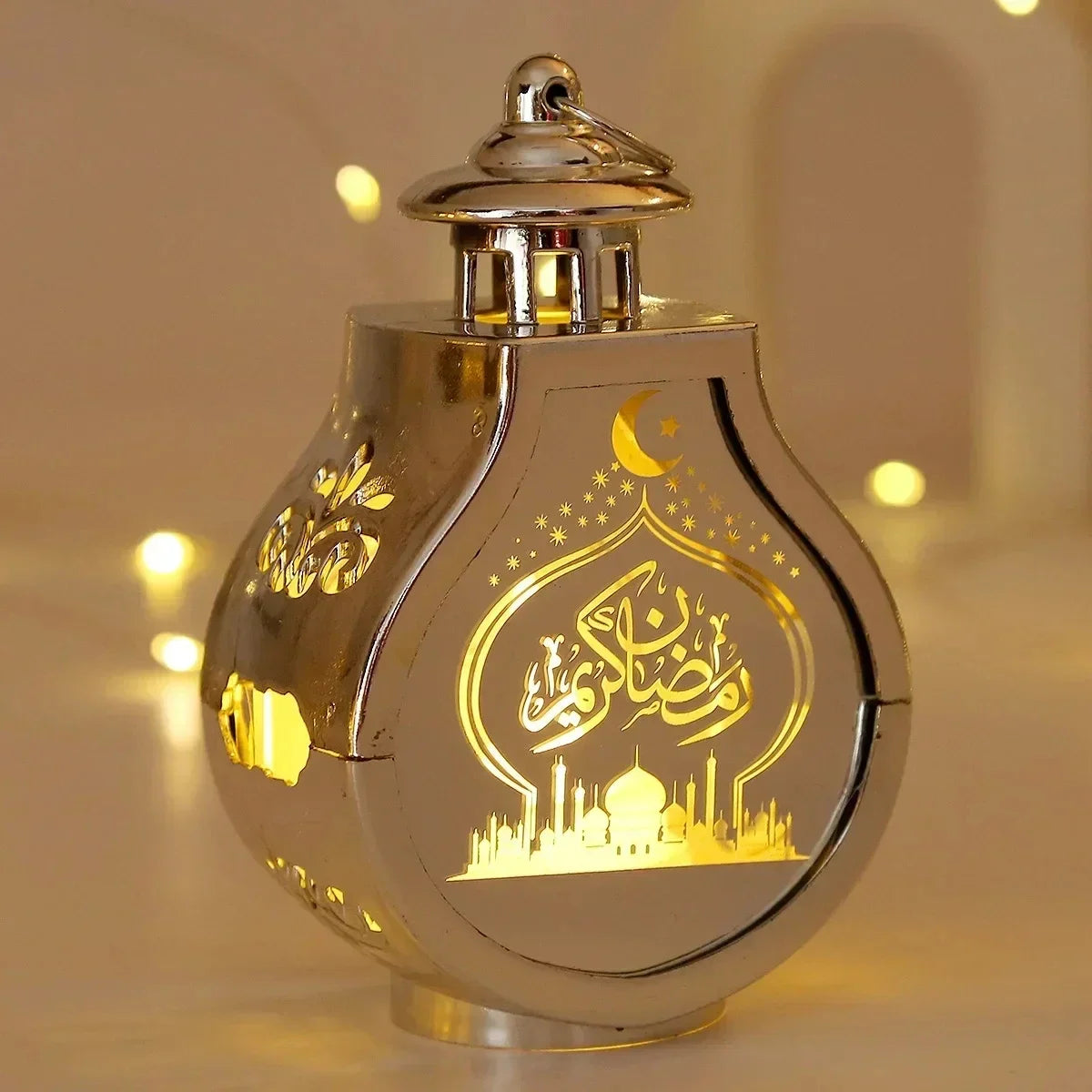 EID Mubarak 2025 LED Lantern Light - Ramadan & Eid Al Adha Decor