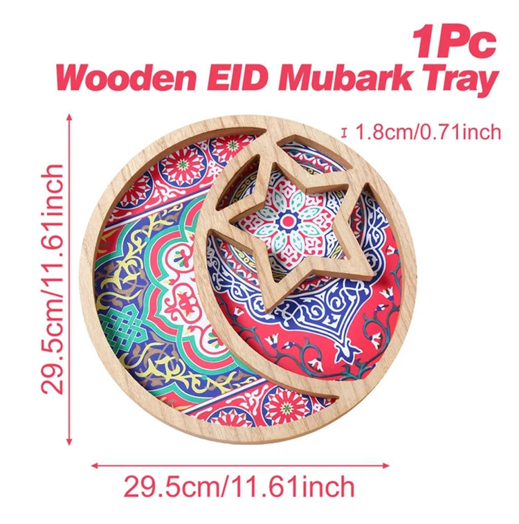 Ramadan Mubarak 2025 Candy Snacks Tray - Ramadan Decor